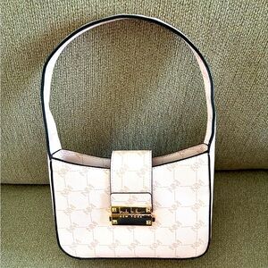 Nicole Miller Pink logo short shoulder strap New without tags